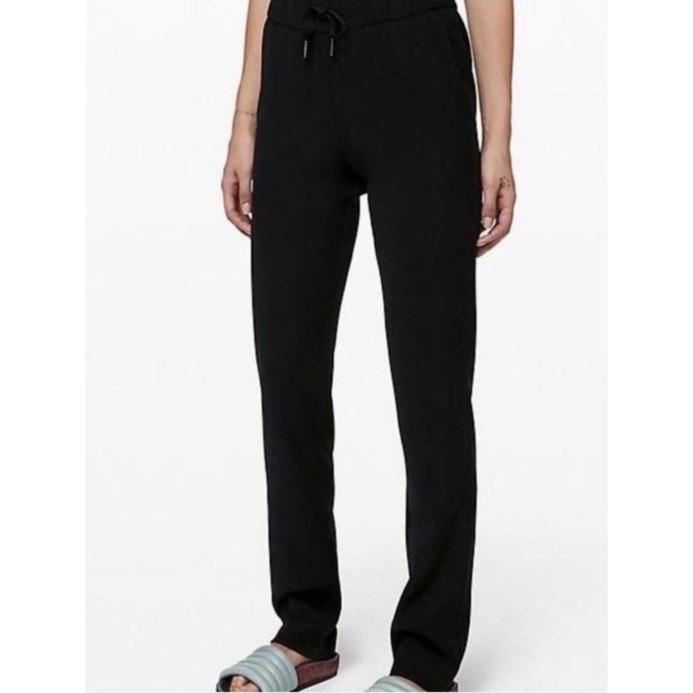 Lululemon On The Fly Pants Full Length Women's 12 Black Full-On Luxtreme